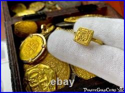 Byzantine Ring Jesus Christ 6 Century Pirate Gold Coins Fleet Ancient Jewelry