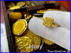 Byzantine Ring Jesus Christ 6 Century Pirate Gold Coins Fleet Ancient Jewelry