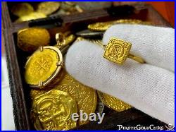 Byzantine Ring Jesus Christ 6 Century Pirate Gold Coins Fleet Ancient Jewelry