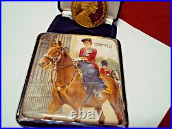 C1953. Queen Elizabetii Cigarette Case&golden Jubilee Coin. Extra Rare. Made In Uk