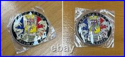 CHALLENGE COINS 2022 Bucharest Romania Office Set USSS Gold and Silver Coins