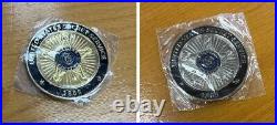 CHALLENGE COINS 2022 Bucharest Romania Office Set USSS Gold and Silver Coins