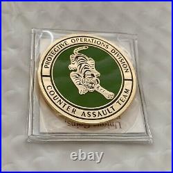 CIA Protective Operations Counter Assault Team CAT Special Agent Challenge Coin