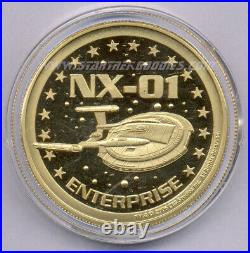 CREATION Las Vegas Star Trek Convention 2006 GOLD COIN with ENTERPRISE NX-01