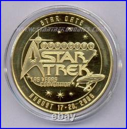 CREATION Las Vegas Star Trek Convention 2006 GOLD COIN with ENTERPRISE NX-01