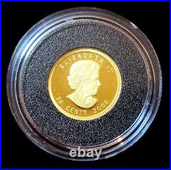 Canada 2006 $1 Dollar. 9999 Fine Gold Proof Coin in Original Box Coa