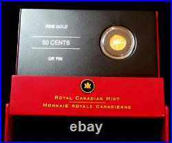 Canada 2006 $1 Dollar. 9999 Fine Gold Proof Coin in Original Box Coa
