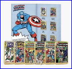 Captain America Ingots / Coins Complete Collection Gold Ingot Collectable Set