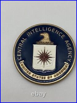 Central Intelligence Agency CIA Eagle Head Gold Tone Challenge Coin Know Truth