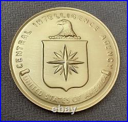 Central Intelligence Agency CIA Gold 3 retirement medallion VERY RARE