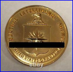 Central Intelligence Agency CIA Gold Retirement Medallion Challenge Coin