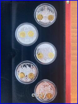 Certified French History Medal Coin Collection. 999 Fine Silver &. 999 Gold 340g