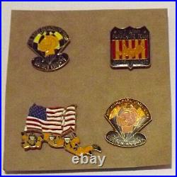 Challenge Coins Lot of 2 US Army Golden Knights Plus Patch & 4 Pins Para