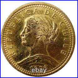 Chile Goddess Gold Coin 1976 4g 21.6 Gold Yellow Gold Collection Antique Coin
