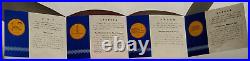 Chinese China 30th Anniversary Commemorative GOLD COINS set 1949-1979 RARE