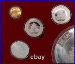 Chinese Commemorative Gold & Silver Plated Coin Set 2010 Year Of The Tiger