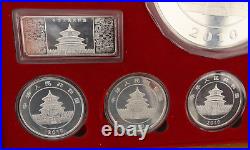 Chinese Commemorative Gold & Silver Plated Coin Set 2010 Year Of The Tiger