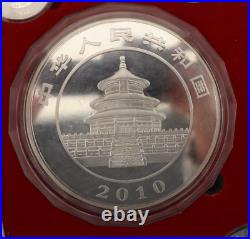 Chinese Commemorative Gold & Silver Plated Coin Set 2010 Year Of The Tiger
