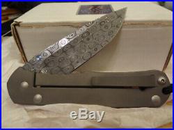 Chris Reeve Knives Large Regular Sebenza. Solid Canadian Gold Coin. CRK. Damascu