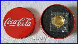 Coca Cola Fiji 12g Pure Gold Bottle Cap Coin Very Rare & Highly Collectible