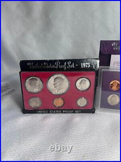 Coin Collection Lot Proof Coin Sets State Quarters Gold Certificate Ike Dollar
