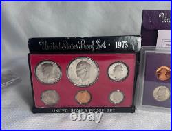 Coin Collection Lot Proof Coin Sets State Quarters Gold Certificate Ike Dollar