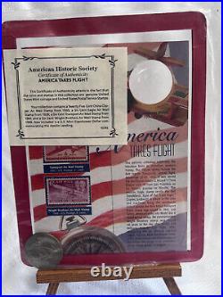 Coin Collection Lot Proof Coin Sets State Quarters Gold Certificate Ike Dollar