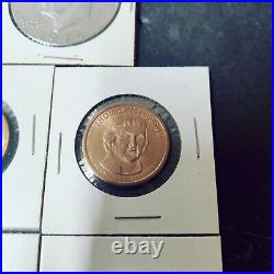 Coin Collection of One Dollar Coins and Gold Dollars + 50Cent Piece Circulated