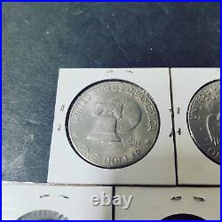 Coin Collection of One Dollar Coins and Gold Dollars + 50Cent Piece Circulated