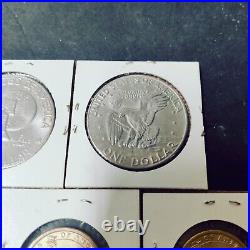 Coin Collection of One Dollar Coins and Gold Dollars + 50Cent Piece Circulated