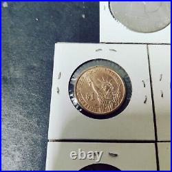 Coin Collection of One Dollar Coins and Gold Dollars + 50Cent Piece Circulated