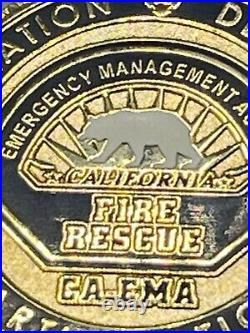 Coin Progress through fire scope est. 1972 CA mutual aid EMA Fire Rescue gold