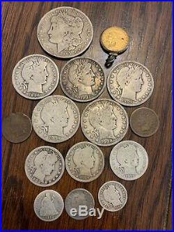 Coin collection. CC Morgan. Gold Quarter Eagle. Barber coins. Lot of Key dates