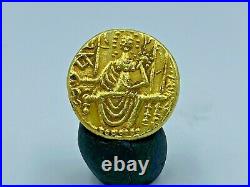 Coins Antiquities Kushan Empire Gold Dinar Vasishka C. AD 240-250 mint Gandhara
