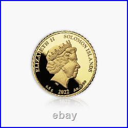 Collectable FIFA World Cup Qatar 2022 Football Championship 0.5g Solid Gold Coin