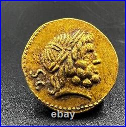 Collectable Old Antique Roman Antiquities Gold Coin Pendant Jewelry 17 k