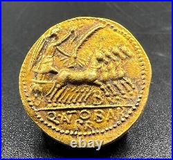 Collectable Old Antique Roman Antiquities Gold Coin Pendant Jewelry 17 k