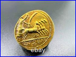 Collectable Old Antique Roman Antiquities Gold Coin Pendant Jewelry 17 k