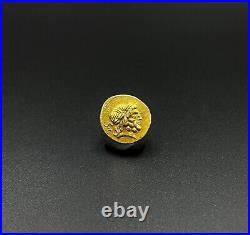 Collectable Old Antique Roman Antiquities Gold Coin Pendant Jewelry 17 k