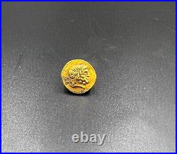 Collectable Old Antique Roman Antiquities Gold Coin Pendant Jewelry 17 k