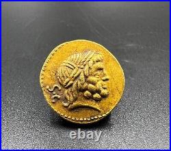 Collectable Old Antique Roman Antiquities Gold Coin Pendant Jewelry 17 k