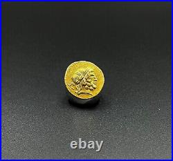 Collectable Old Antique Roman Antiquities Gold Coin Pendant Jewelry 17 k