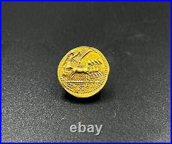 Collectable Old Antique Roman Antiquities Gold Coin Pendant Jewelry 17 k