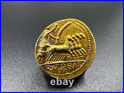 Collectable Old Antique Roman Antiquities Gold Coin Pendant Jewelry 17 k