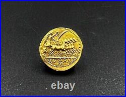 Collectable Old Antique Roman Antiquities Gold Coin Pendant Jewelry 17 k