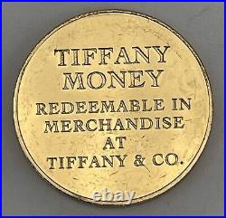 Collectable Tiffany & Company $100 Gold Plated Money Coin