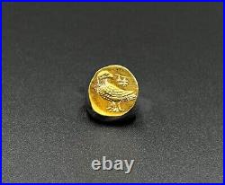 Collectables Antique Gold Greek Coin 1.9 Grams 17k Vintage Jewelry Pendant