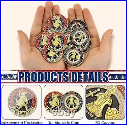 Collectible 48 Piece Prayer Coin Set Durable Gold Coins with Enamel Finish