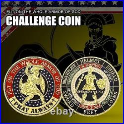 Collectible 48 Piece Prayer Coin Set Durable Gold Coins with Enamel Finish