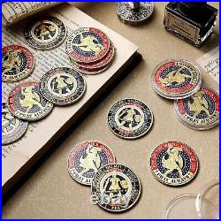 Collectible 48 Piece Prayer Coin Set Durable Gold Coins with Enamel Finish